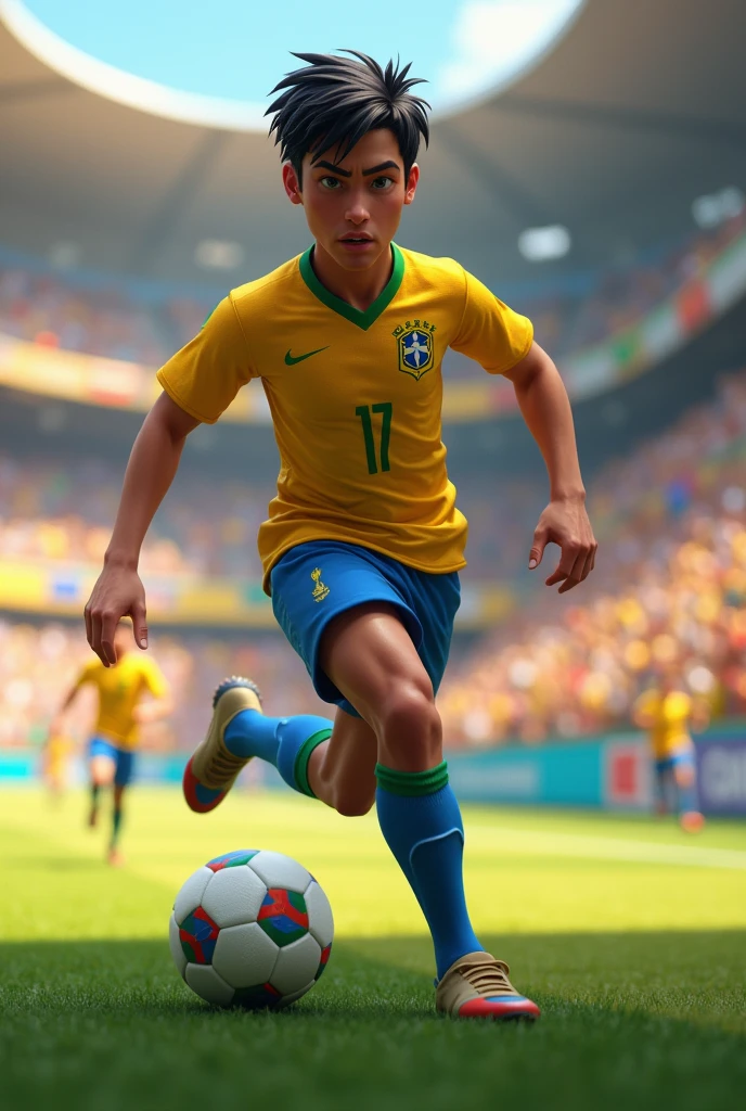 animated brazilian player