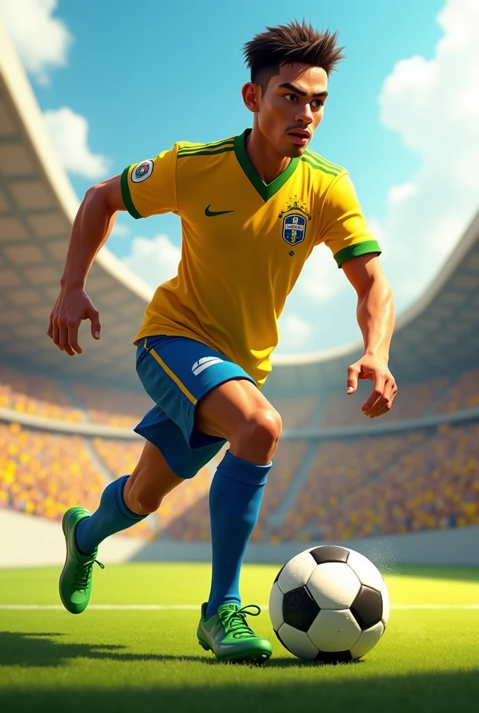 animated brazilian player