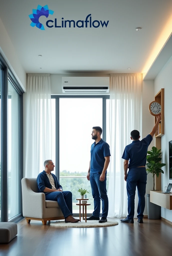 Create an advertisement for an air conditioning installation company called Climaflow