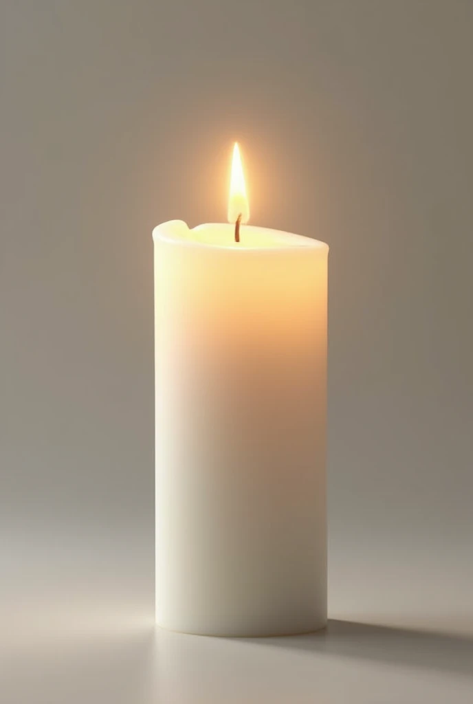 Generates image of a white candle