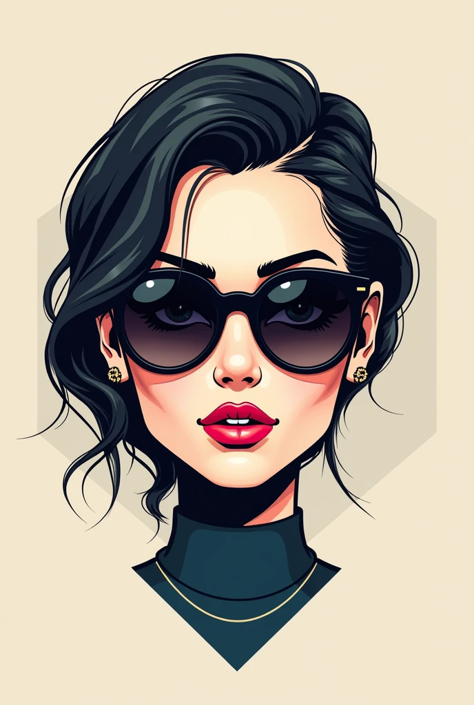 It should be a picture that is like a logo and an accessory like glasses from the brand Cartier should be shown, which has to do with fashion brands like Cartier, Gucci etc. but is labeled with the own brand of Chicmodez and there should be a color that immediately catches the eye