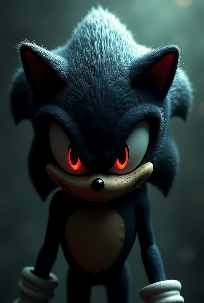 Sonic.exe black eyes and red pupils