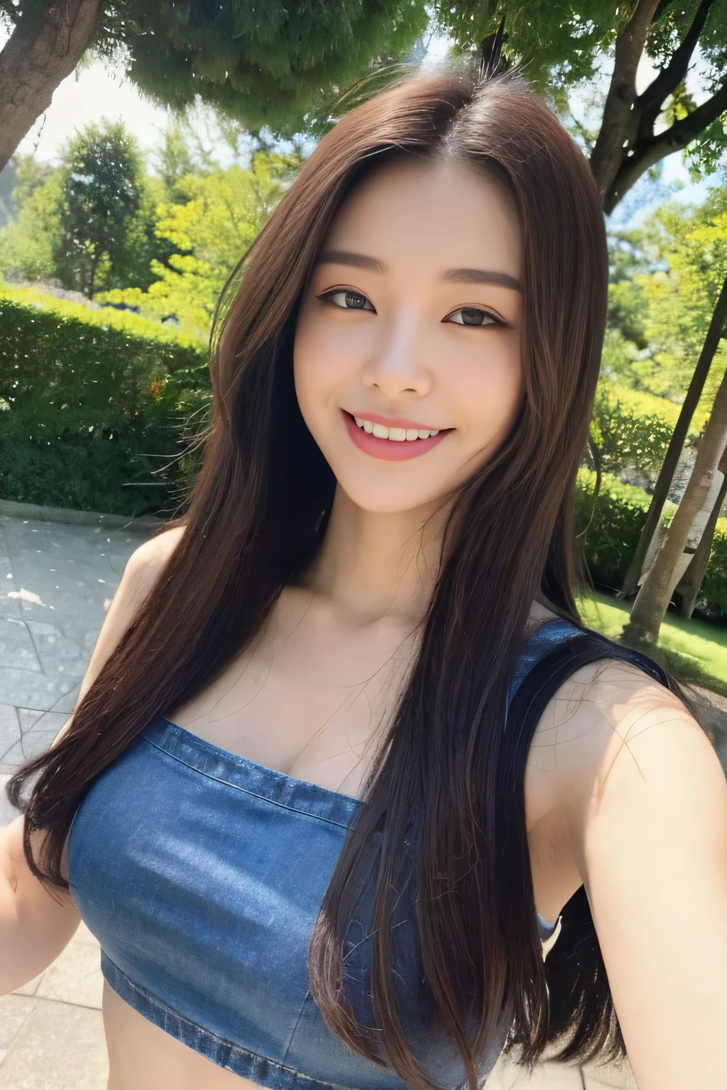 seed:1082546263.((close-up:1.1)).((close-up:1.2)).((Full body angle:)).((Highest quality, 8k, masterpiece:1.3)), ((from below:1.1)).concentrated:1.2, Perfect body beauty:1.4, Hips:1.2, ((Delicate Hair)), (Vibrant color block short sleeve crop top for women,Shorts :1.1) , ((Highest quality、8k、masterpiece:1.3))、1 A cute smile、Esbian all over body、Slim face、Big Boobs、Beautiful woman、(Dark Brown Hair)、Long Hair、1.1、Flickering Valley、Detailed eyes、double eyelid、Blurred Background、超Slim face、smiling face、Cross your arms、Looking down、Walking in the park、