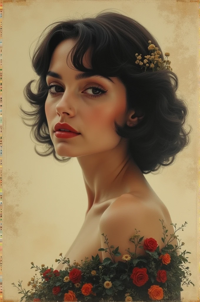 A female chanson singer on a record cover in the late sixties