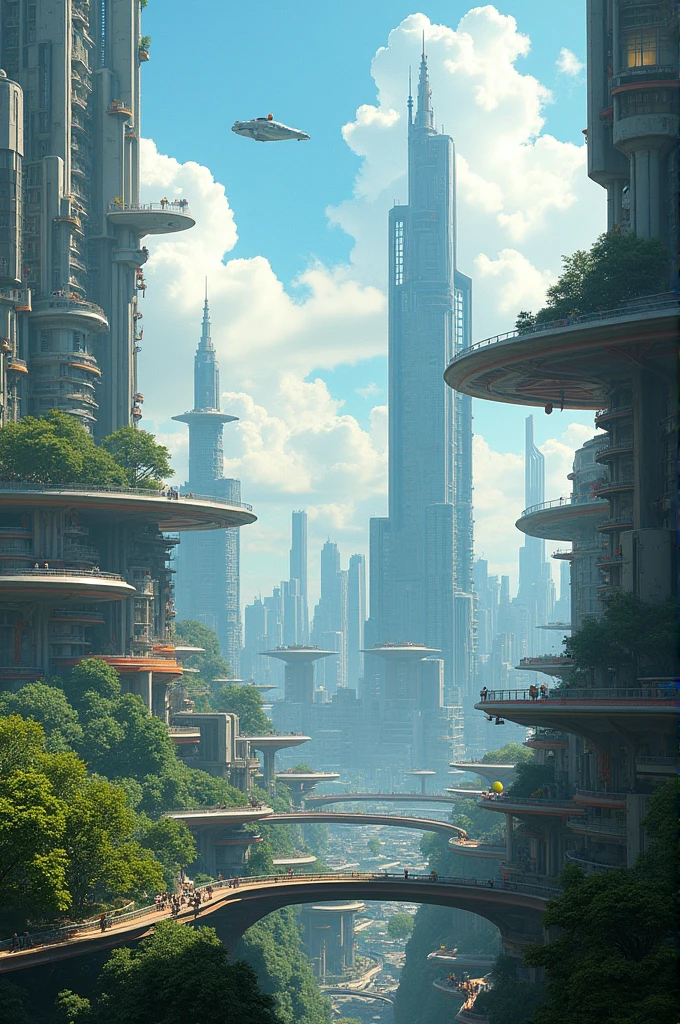 A huge city,super technological and with a beautiful landscape 