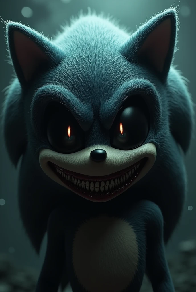 Sonic.exe black eyes big smile