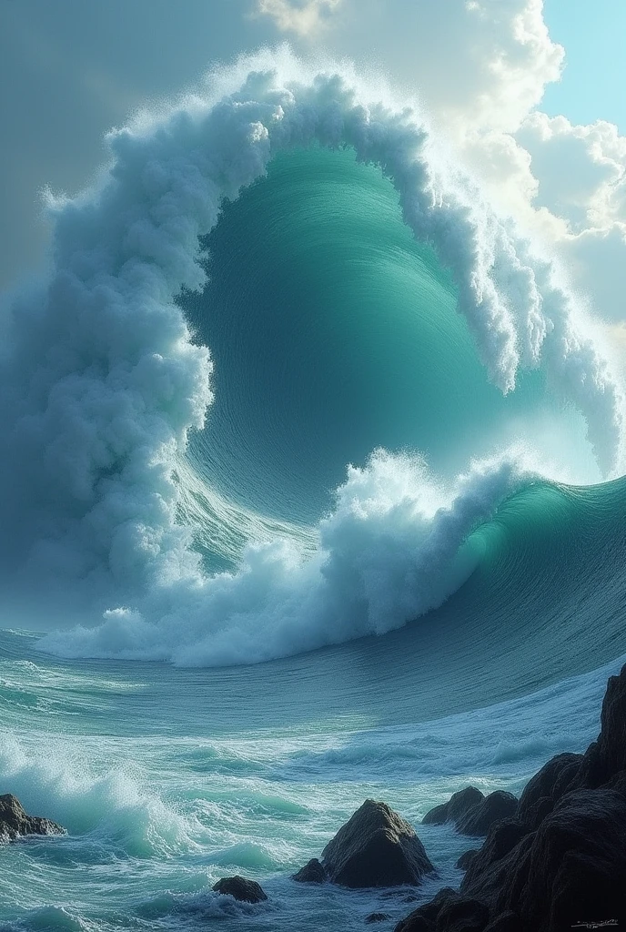 ((Disaster)), ((Massive Tsunamis)) (( Ocean))