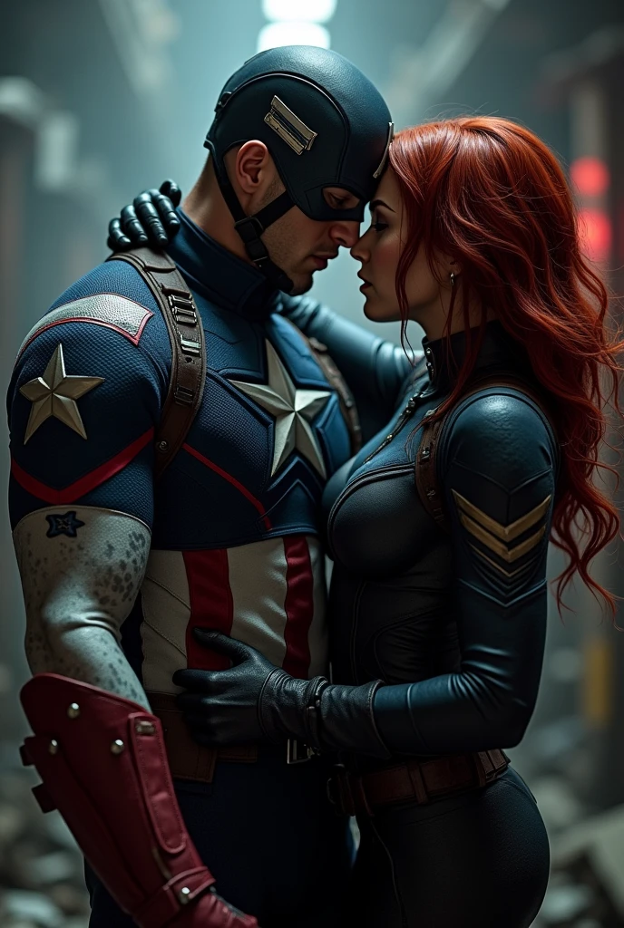 Black widow fucking with captain america