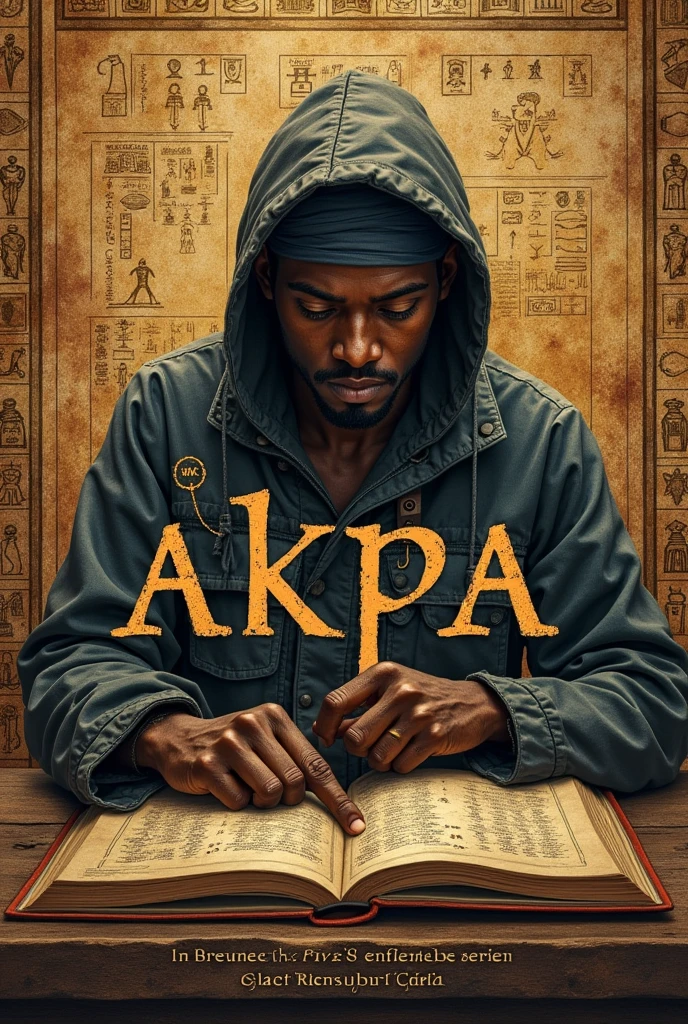 cover for  the book about the igala correct reading of the hieroglyphs, hieratic and demotic script titled: Akpa in between the myths and reality of the ancient.