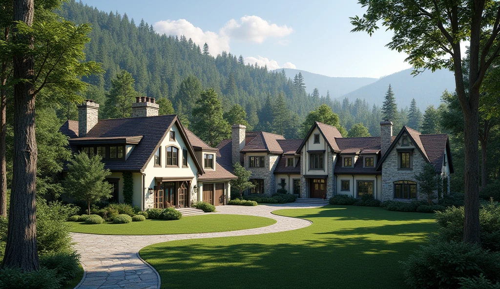 mappa: Oakwood is a secluded, forested area, offering an exclusive and private environment for upper class families. The neighborhood is characterized by large gardens and well-kept green areas., with luxury residences and mansions. Its proximity to the Winter Resort and the Cable Car provides a touch of sophistication and leisure., being ideal for those seeking tranquility and a refined lifestyle in a natural setting.