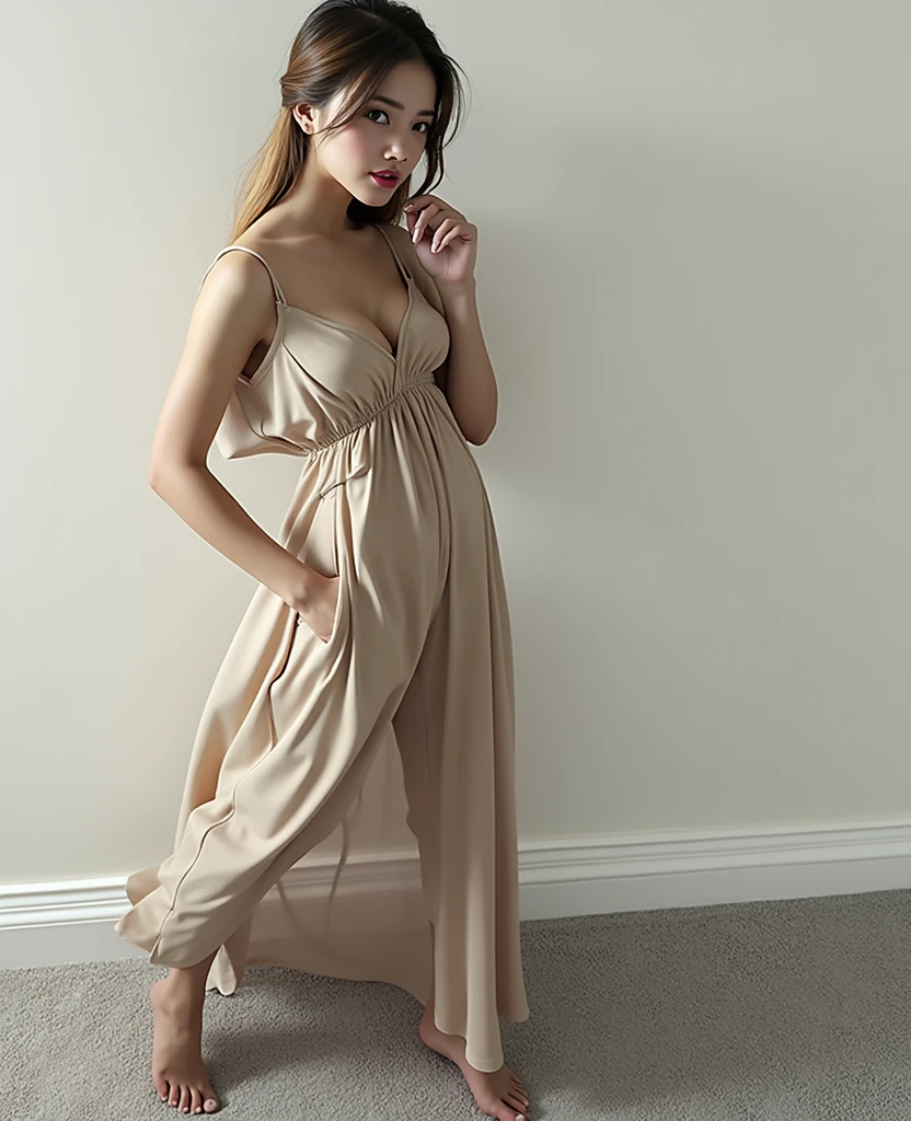Beautiful 18 year old woman, Brown hair