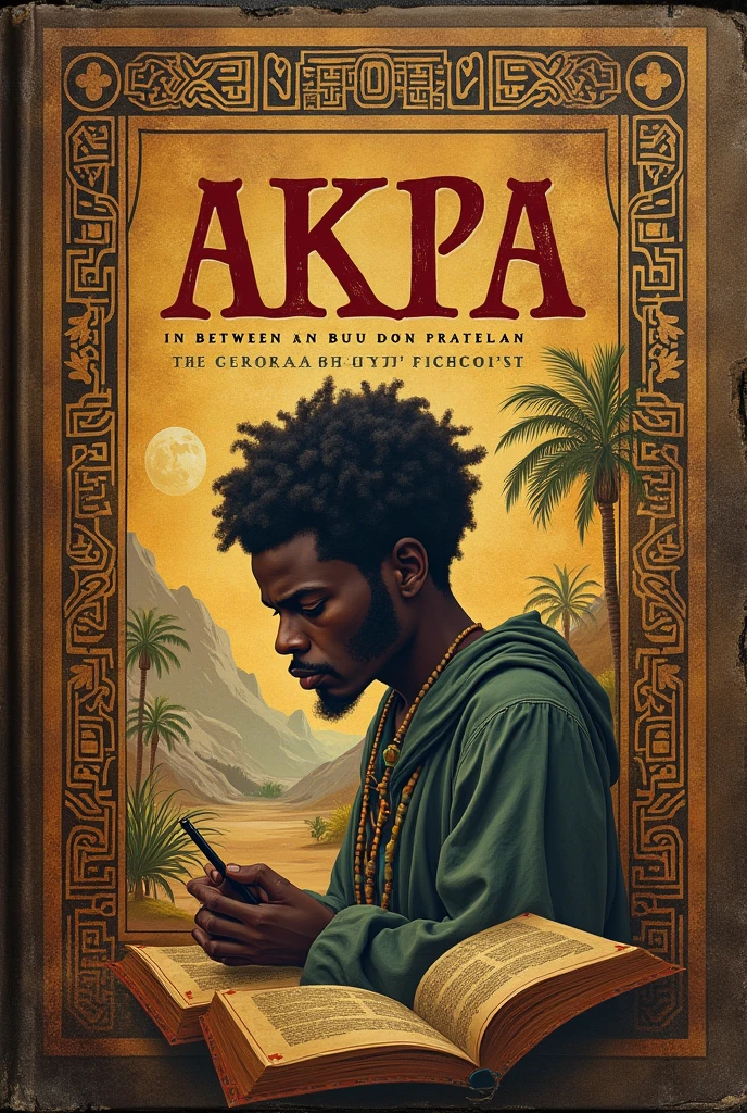 cover for the book about the igala correct reading of the hieroglyphs, hieratic and demotic script titled: Akpa in between the myths and reality of the ancient.