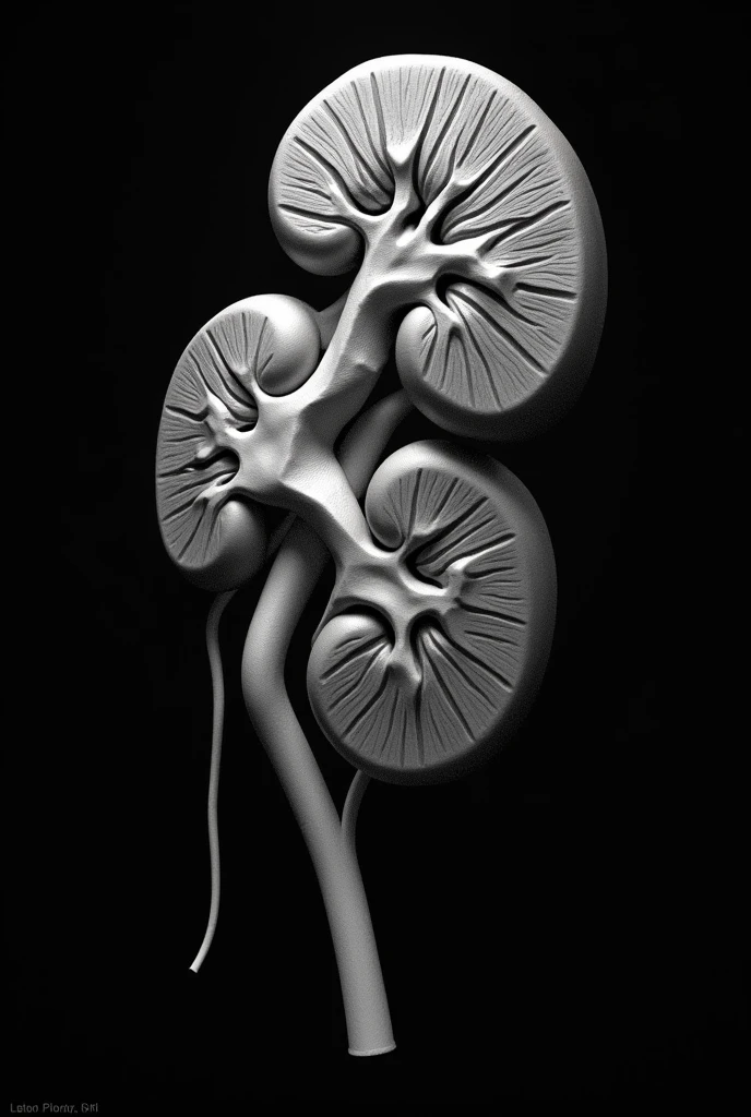 Generates an ultrasound image of the kidney