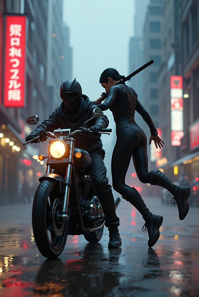 Nonto ninja with biker named Henry 