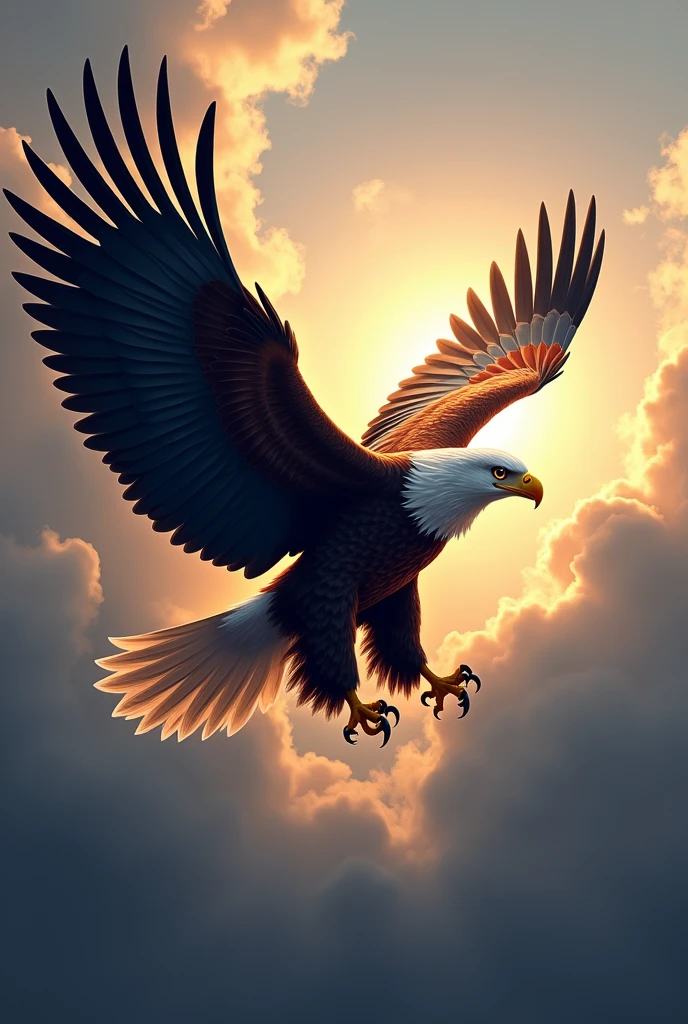 Logo of an eagle taking flight