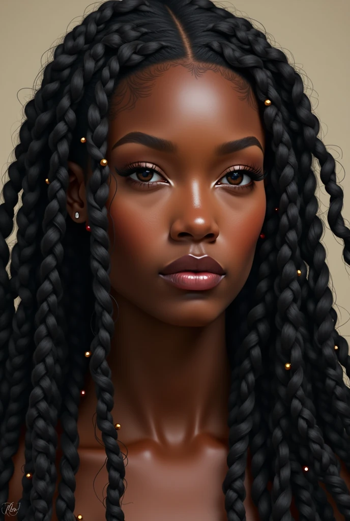Black woman with briads