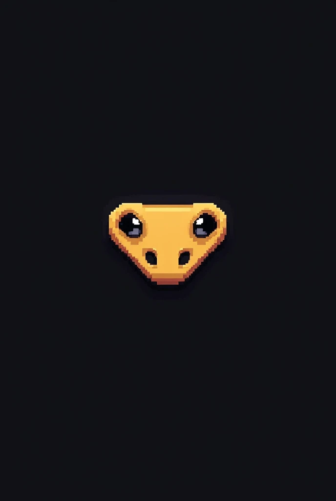 Literally just create a pixelated snake head for a snake game