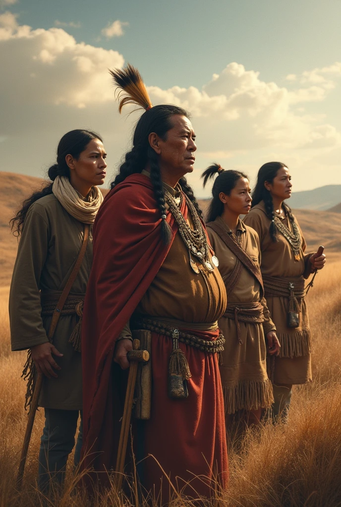 Characters from the story "They have given us the land"