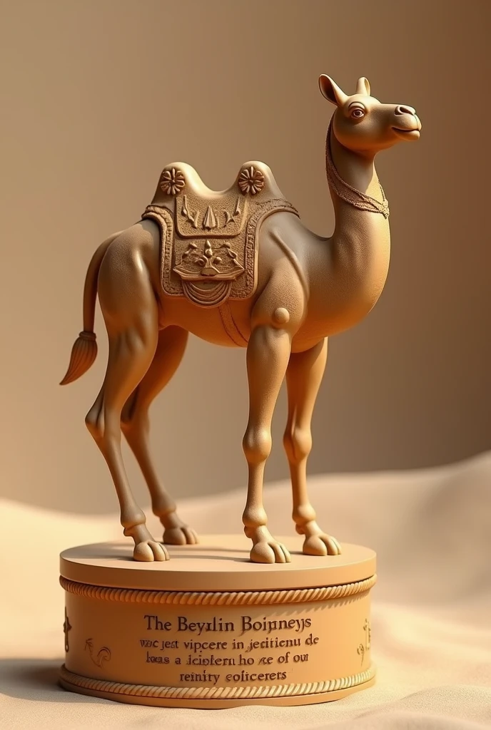 Wax a trophy in the shape of an Arabian dromedary with this inscription below: "The path of the resident is not easy, It requires a lot of sacrifice, often misunderstood and lonely. Daily struggle to achieve a goal, be a specialist, but on that obstacle course, you meet some wonderful people, that they teach you, They accompany you, They understand you and make the path easier for you., making you keep the good things of that transit. We have been, We are and will ALWAYS be residents."