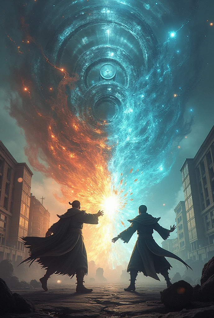 Nando Moura vs Felipe Neto in jujutsu kaisen in a fight scenario everything destroyed both using domain expansion