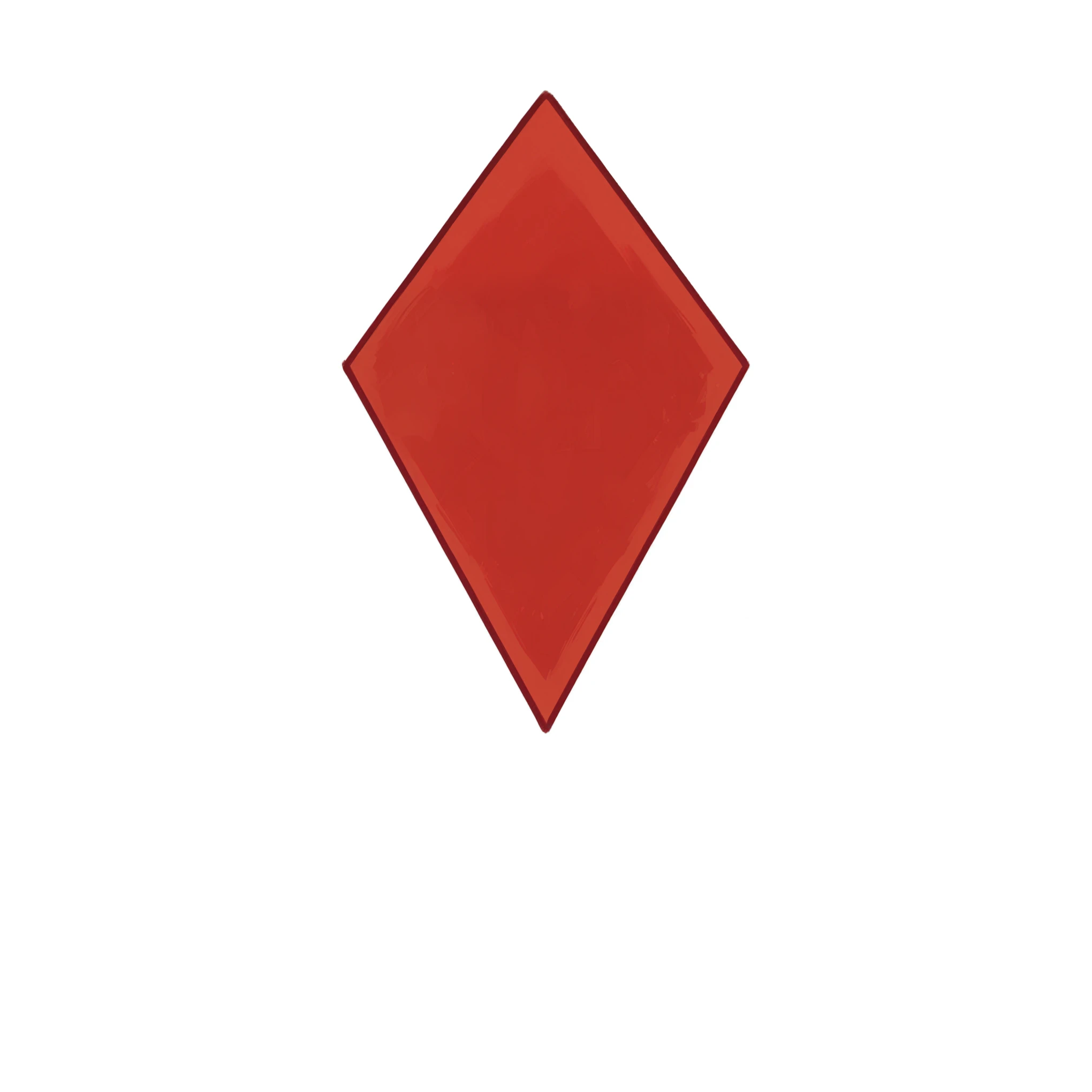 Ace of diamonds on a black background