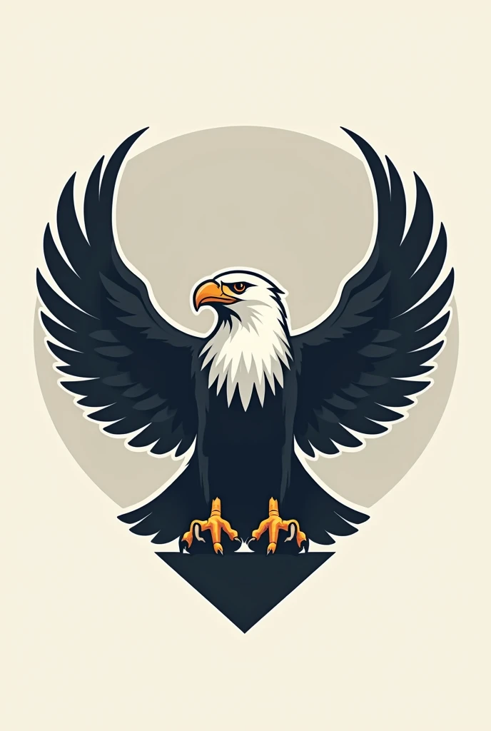 Generate a logo for a cement brand that features an eagle