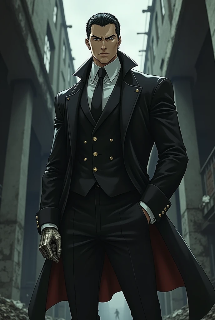 Create the character Greed from Fullmetal Alchemist Brotherhood, I want it 100% faithful to the anime
