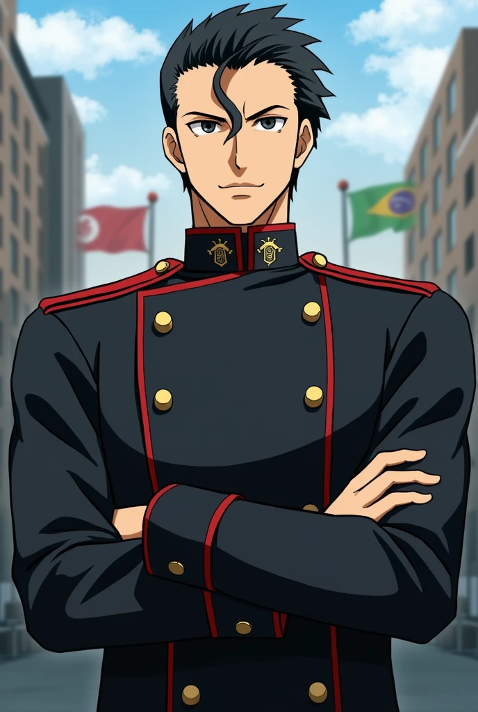 Crie o personagem rei braddley de fullmetal alchemist brotherhood, eu quero ele 100% fiel ao anime
