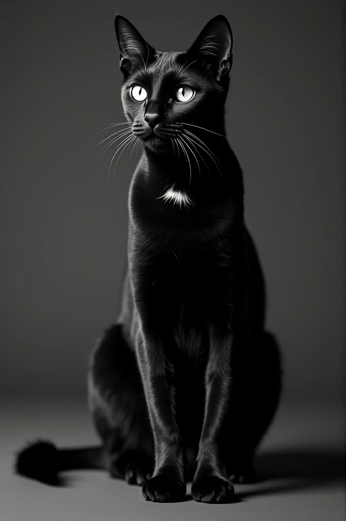 Black and white cat photo style for coloring