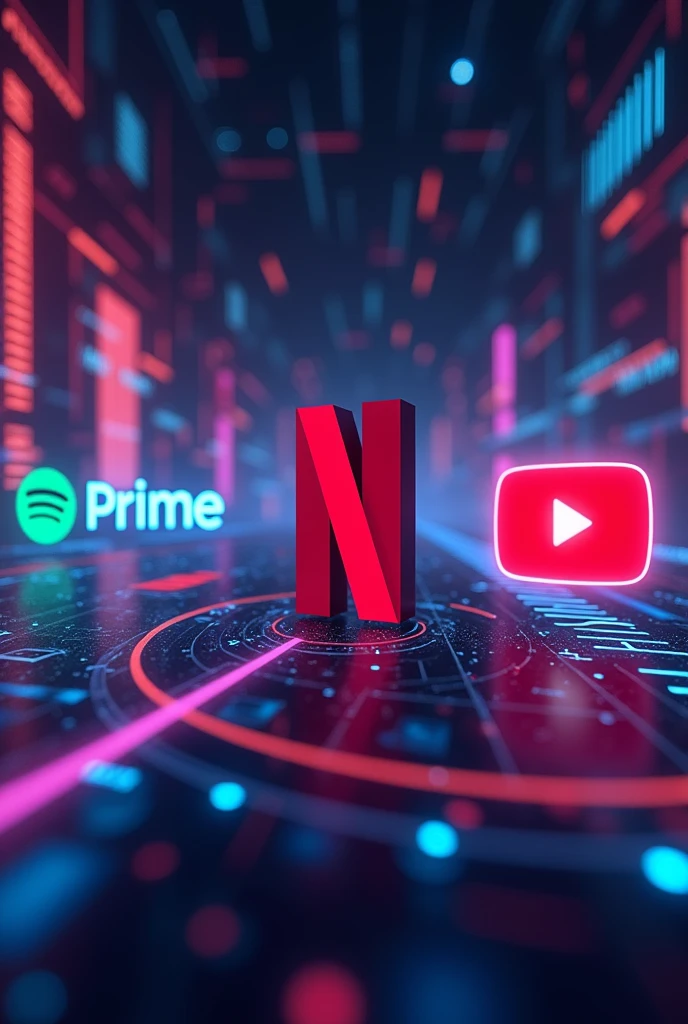 netflix images, max, prime, spotify y youtube