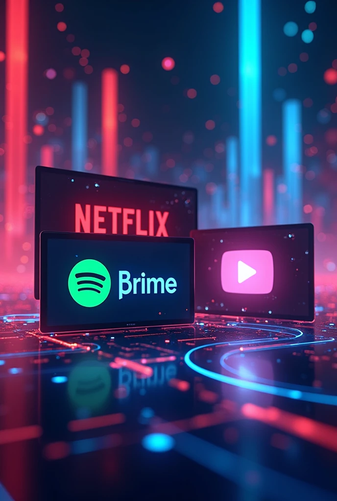 netflix images, max, prime, spotify y youtube