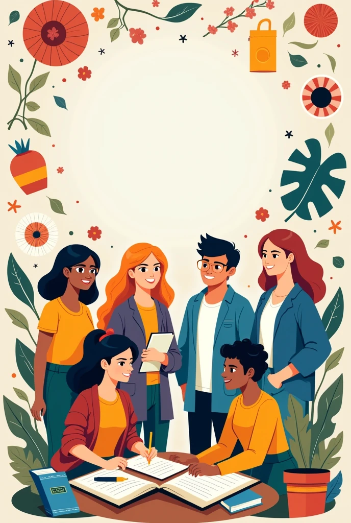 Language cover for high school for the school year in an Easy notebook