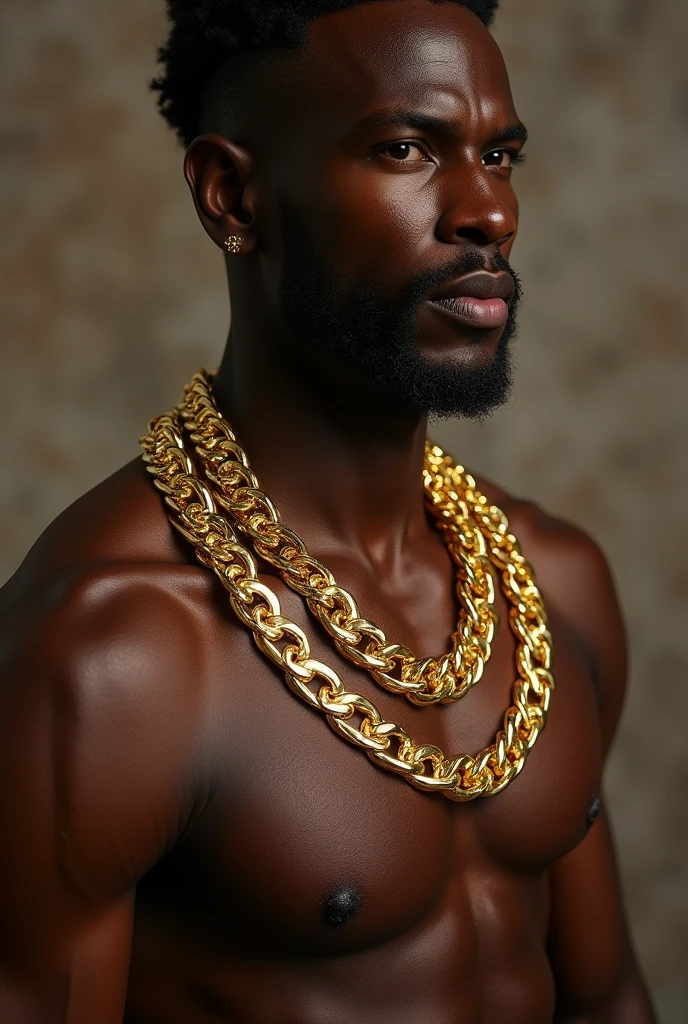 18-carat gold chain models for gentlemen in loin style
