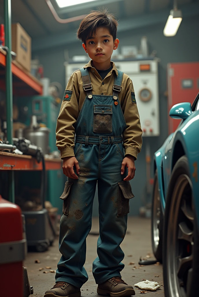 A young expert mechanic