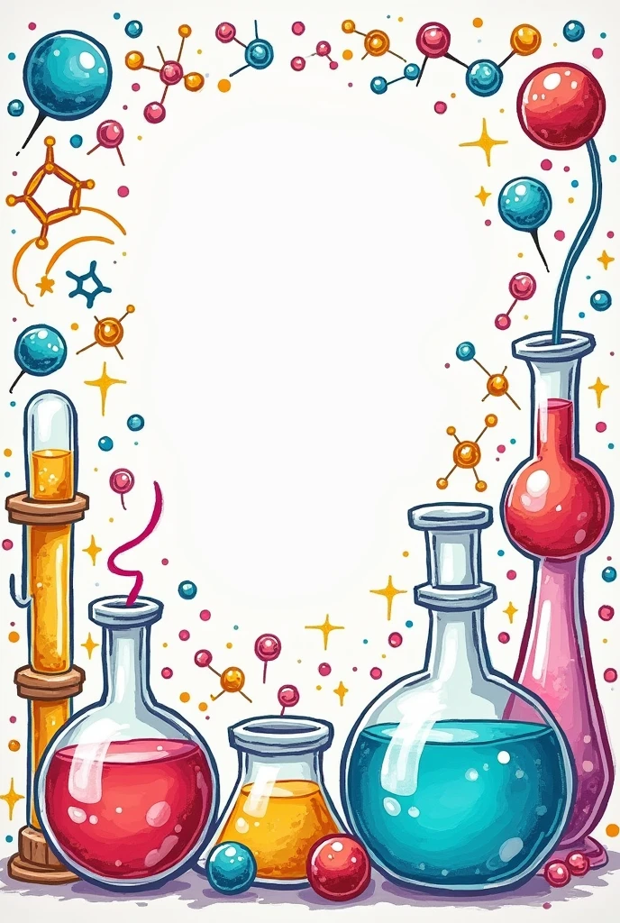 Chemistry cover for high school for the school year in an easy notebook