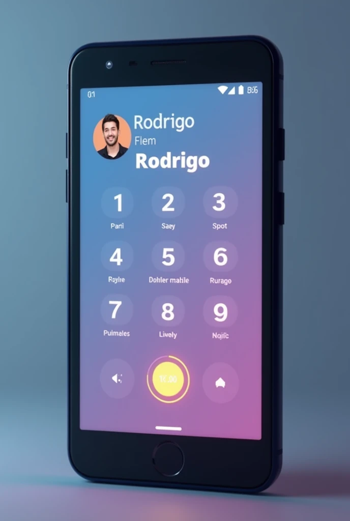 
give me only the phone screen of an incoming call from someone named rodrigo, no hands no background, only the phone screen
