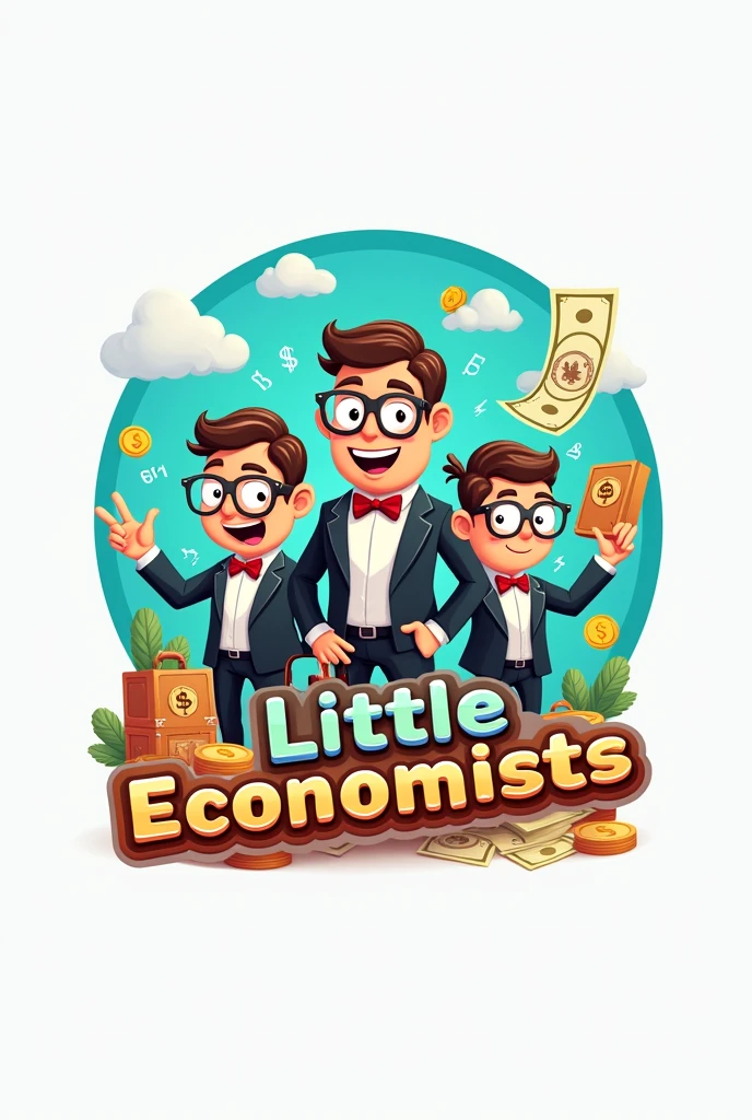 Create me a nicer Monopoly cartoon style logo that says little economists