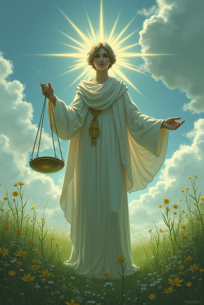 Libralis God of the Meadows, supreme judge of justice and harmony.
He weighs the souls and decisions of mortals, always looking for the perfect balance. shorth hair! And without a mouth