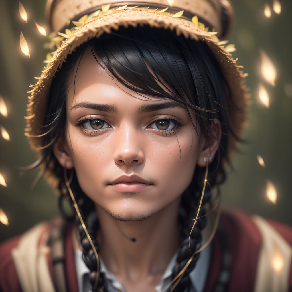 masterpiece, Johnny Depp walking through the jungle among fireflies at night, (high detail:1 1), rough face, natural skin, high quality, NSFW, beautiful eyes, (detailed face and eyes), (face: 1 2), noise, Additional, real photo, PSD, Lamp Film Photography, sharp focus, Contrast lighting, detailed skin, High-resolution 8K, Crazy details, realistic, professional photography, 8k words, SLR camera, soft lighting, high quality, film grain, Fujifilm XT3