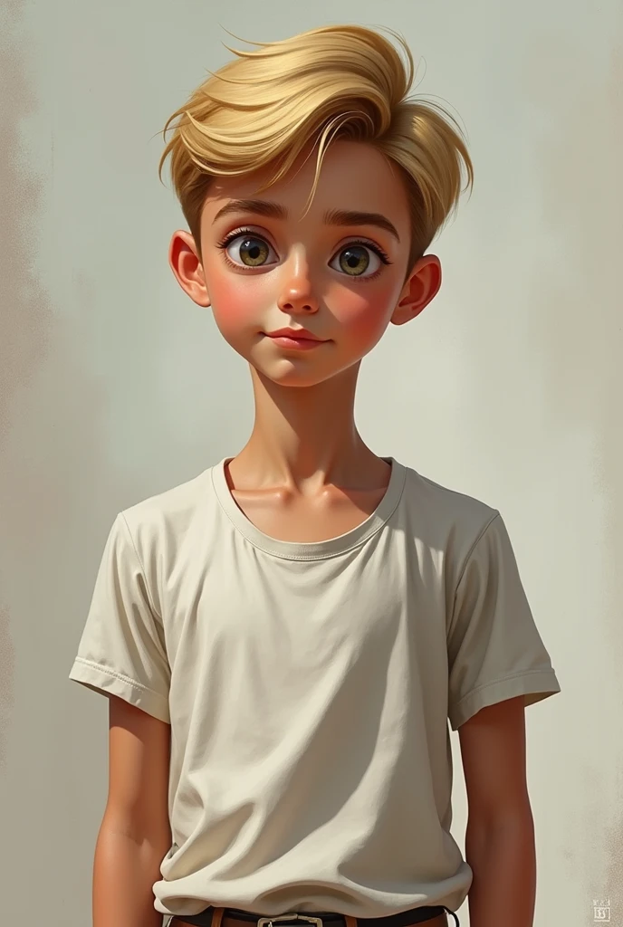 short hair boy, delgado, high, with clothes, Argentinian, realistic and blonde