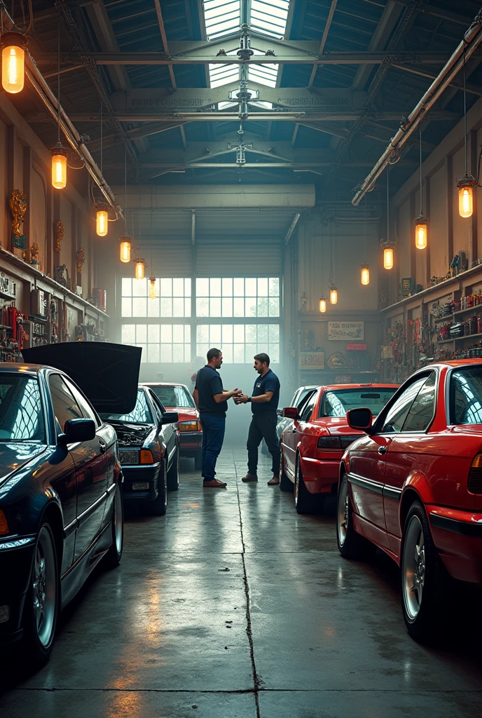 Mechanical workshop named IRON GARAGE , BMW e36 CARS, 