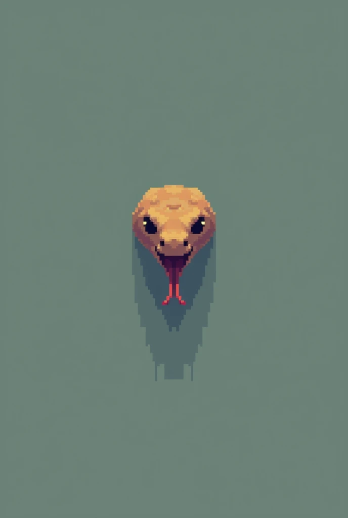 Create literally just a pixelated snake head from an overhead viewpoint for a simpler snake game