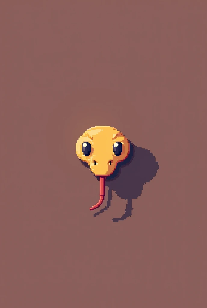 Create literally just a pixelated snake head from an overhead viewpoint for a simpler snake game 