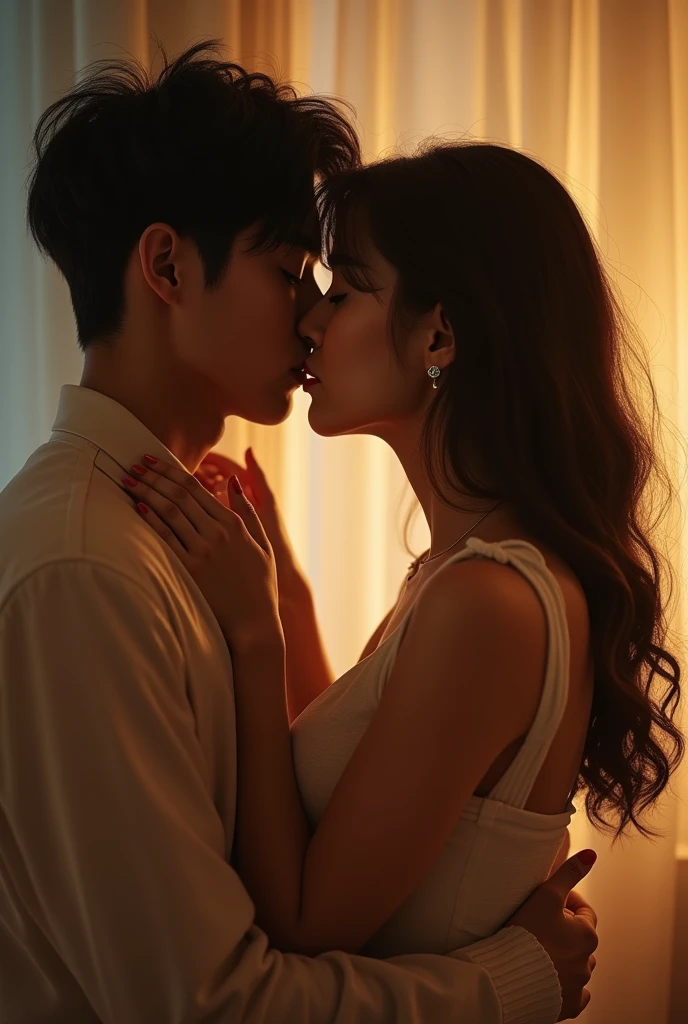 Jimin and Jungkook kissing