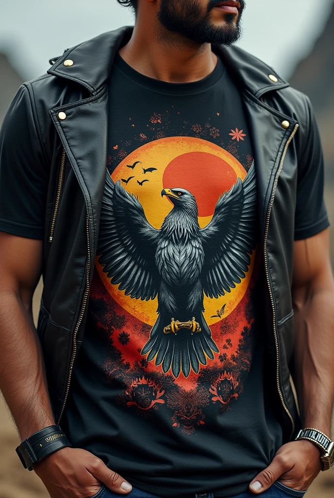 Will to power_: T-shirt with a design of an eagle or a lion, symbols of strength and dominance.
2. _Superman_: Leather jacket with shoulder pads, representing the idea of overcoming and strength.
3. _Eternal return_: Bracelet with a symbol of a snake biting its tail, representing the eternal cycle.
4. _Perspectivismo_: Glasses with frames of different colors, representing the idea of multiple perspectives.
5. _Death of God_: T-shirt with an image of a broken crucifix or a phrase that represents the idea of the death of faith.
6. _Love Fati_: Ring with an inscription that says "Love Fati" or an image of a destiny or fate.
7. _Apollonian-Dionysian dialectic_: T-shirt with a design that combines elements of reason (geometry, straight lines) with elements of passion (curves, vivid colors).
8. _Criticism of traditional morality_: T-shirt with a picture of a broken ruler or a phrase that represents the idea of questioning authority.
9. _Individualism_: Jacket with a design that highlights individuality, such as a unique pattern or a bold color.
10. _Living dangerously_: T-shirt with a picture of a cliff or a mountain, representing the idea of taking risks.
