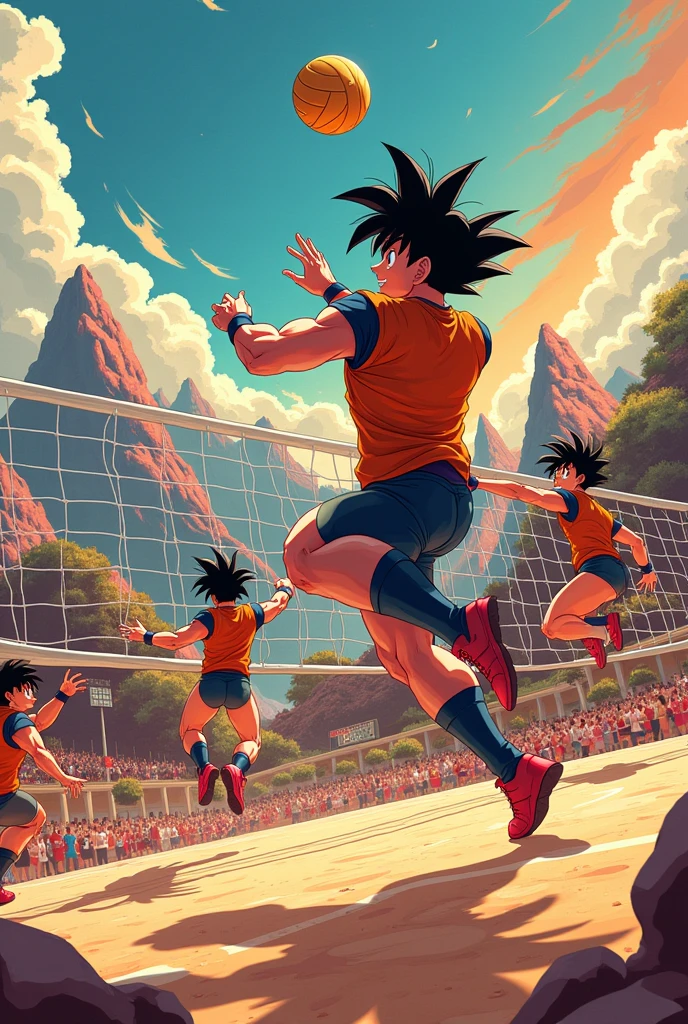 volleyball, 2d, dragon ball