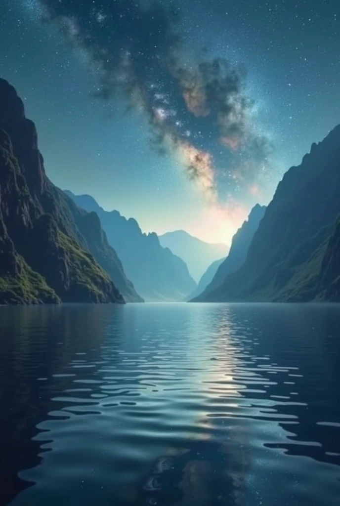 starry skies、Ocean、Milky Way