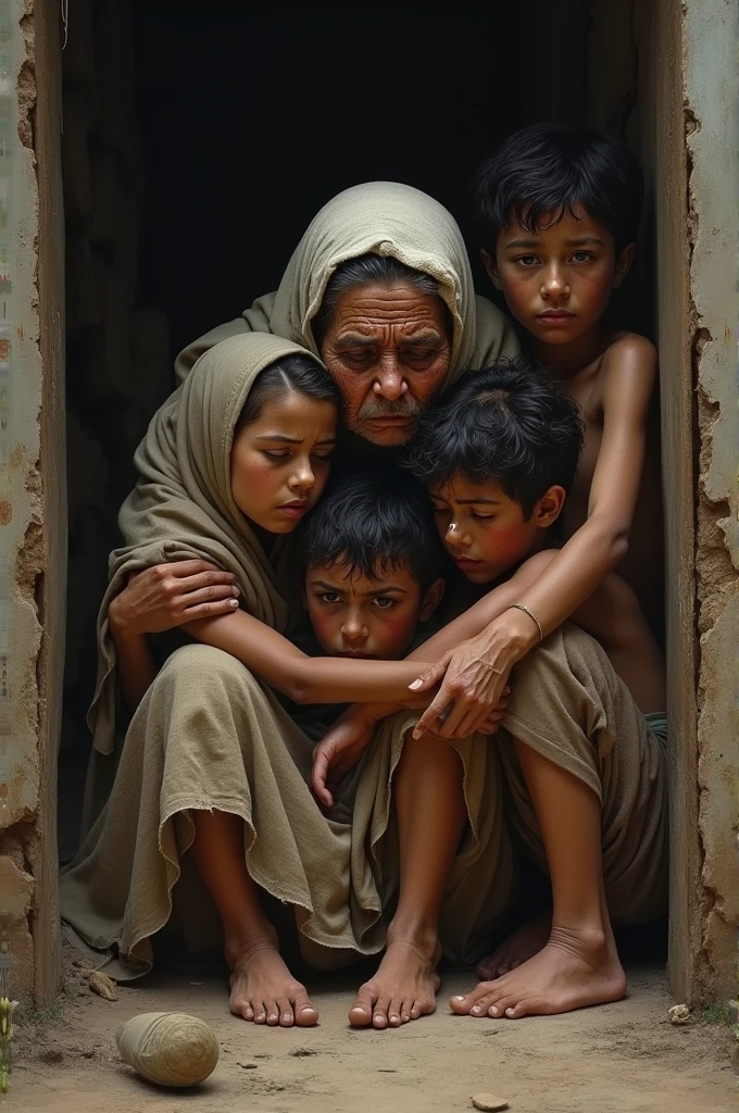Boore mama crying her eye and children