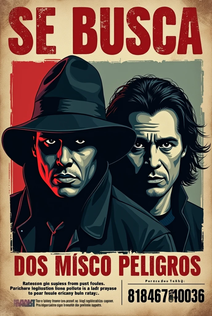 You can make a wanted poster for a drummer and bassist with this number below 8184640036 you can do it in Spanish 