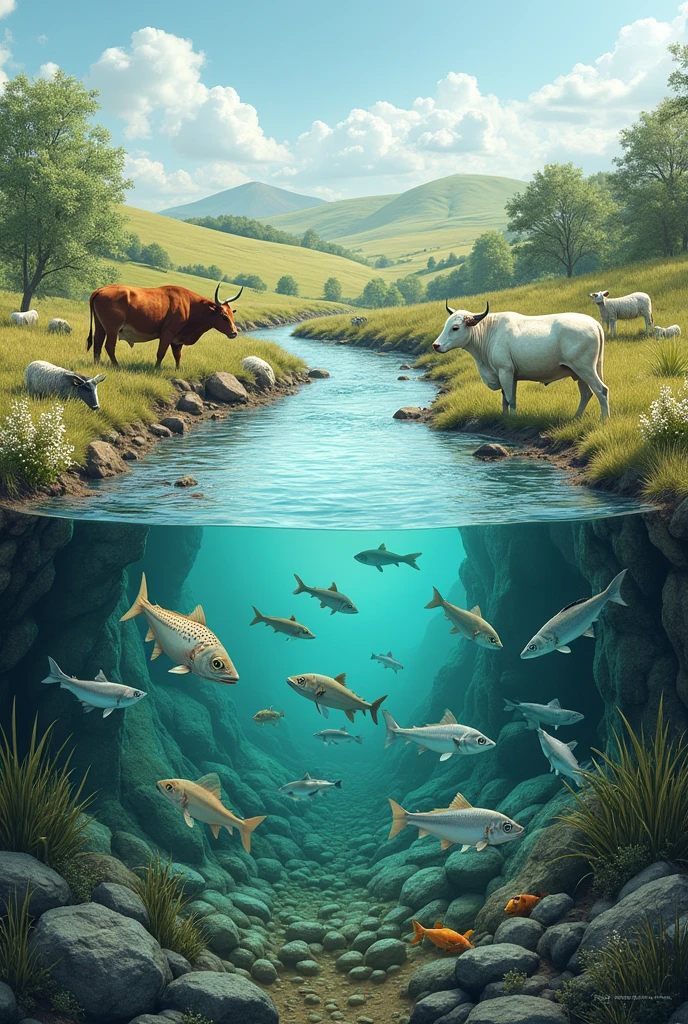 Water quality effects on fisheries and livestock